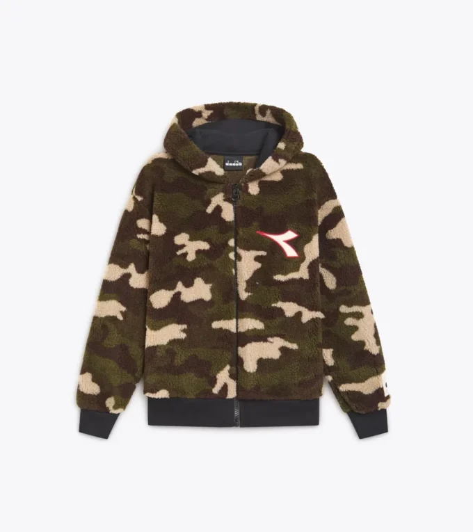 Jb. Felpa con cappuccio Teddy Fz Camo – Bambino
