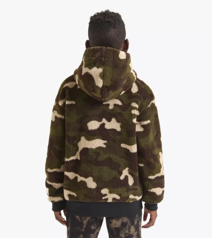 Jb. Felpa con cappuccio Teddy Fz Camo – Bambino
