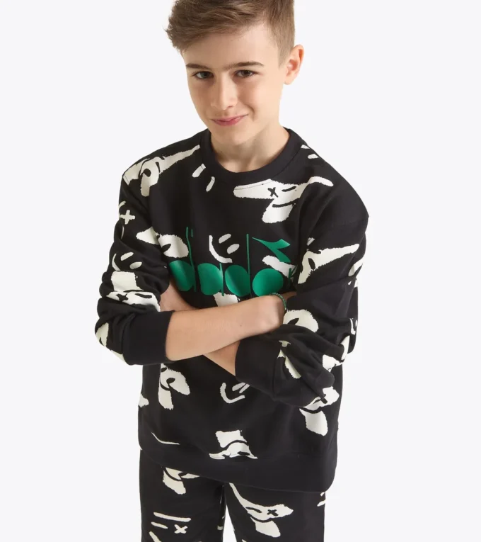 Jb. Felpa Felpa girocollo con logo Smile – Ragazzo