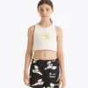 Jg. Crop Top Smile Logo T-shirt corta con logo – Bambina