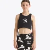 Jg. Crop Top Smile Logo T-shirt corta con logo – Bambina