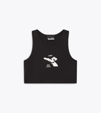 Jg. Crop Top Smile Logo T-shirt corta con logo – Bambina