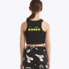 Jg. Crop Top Smile Logo T-shirt corta con logo – Bambina