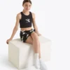 Jg. Crop Top Smile Logo T-shirt corta con logo – Bambina