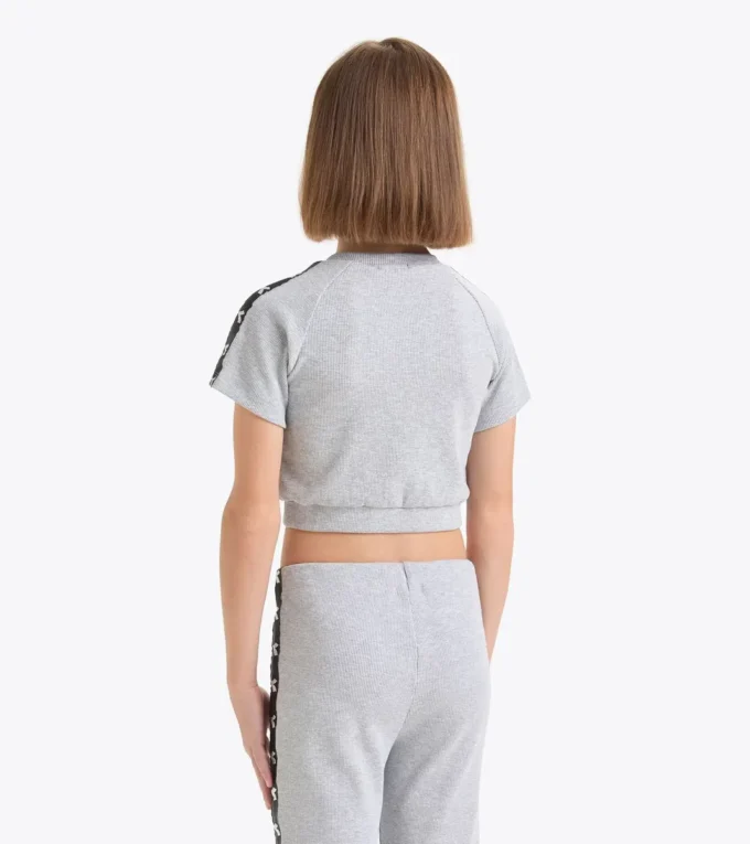 Jg. Crop Top Tape Top corto a costine – Bambina