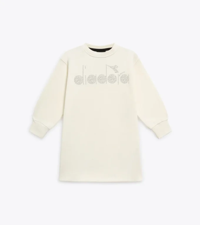 Jg. Dress Rhinestone Td Abito foderato in pile – Bambina