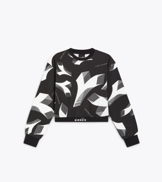 Jg. Felpa Crop Aop Felpa corta – Bambina