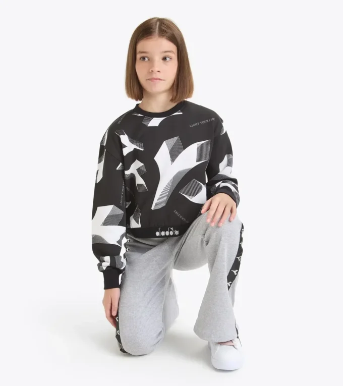 Jg. Felpa Crop Aop Felpa corta – Bambina