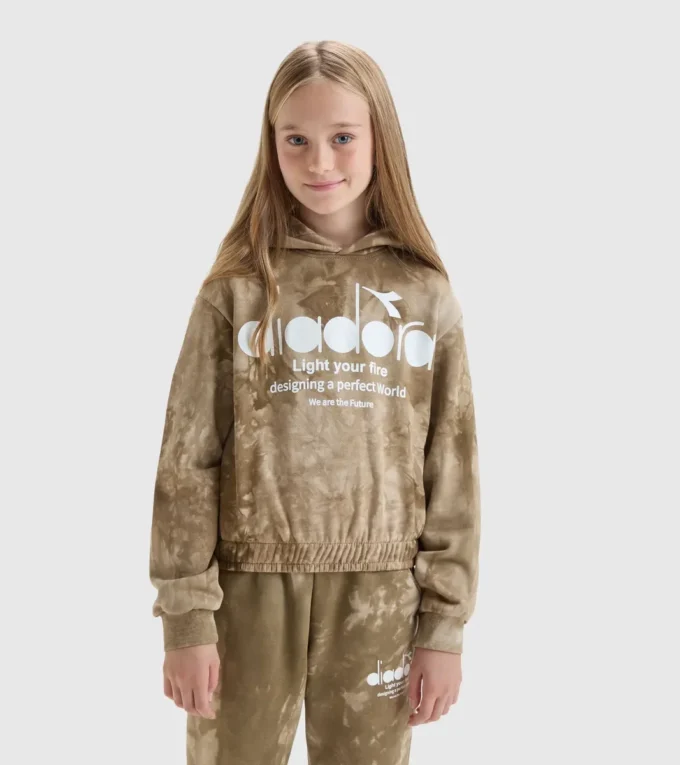 Jg.Hoodie Ao D Felpa con cappuccio Tie-dye – Bambina