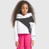 Jg.Hoodie Crop Power Logo Felpa sportiva in cotone – Bambina