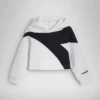 Jg.Hoodie Crop Power Logo Felpa sportiva in cotone – Bambina
