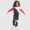 Jg.Hoodie Crop Power Logo Felpa sportiva in cotone – Bambina