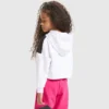 Jg.Hoodie Crop Power Logo Felpa sportiva in cotone – Bambina