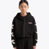Jg. Hoodie Fz Wonderland Felpa con cappuccio e zip – Bambina