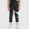 Jg.Leggings Power Logo Leggings sportivi in spugna di cotone elasticizzata – Bambina
