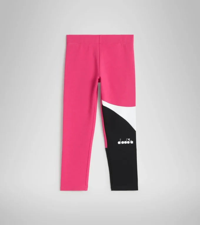 Jg.Leggings Power Logo Leggings sportivi in spugna di cotone elasticizzata – Bambina