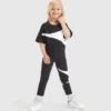 Jg.Leggings Power Logo Leggings sportivi in spugna di cotone elasticizzata – Bambina