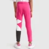 Jg.Leggings Power Logo Leggings sportivi in spugna di cotone elasticizzata – Bambina