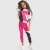 Jg.Leggings Power Logo Leggings sportivi in spugna di cotone elasticizzata – Bambina