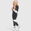 Jg.Leggings Power Logo Leggings sportivi in spugna di cotone elasticizzata – Bambina