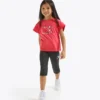 Jg. Set Ss Puzzles Set sportivo – T-shirt e leggings – Bambina