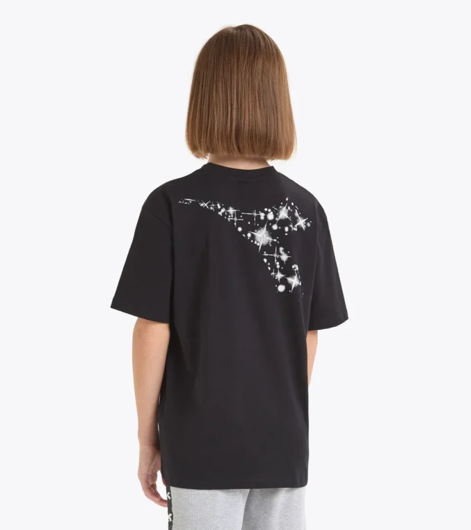 Jg.T-Shirt Ss Fregio Stars T-shirt in cotone – Bambina