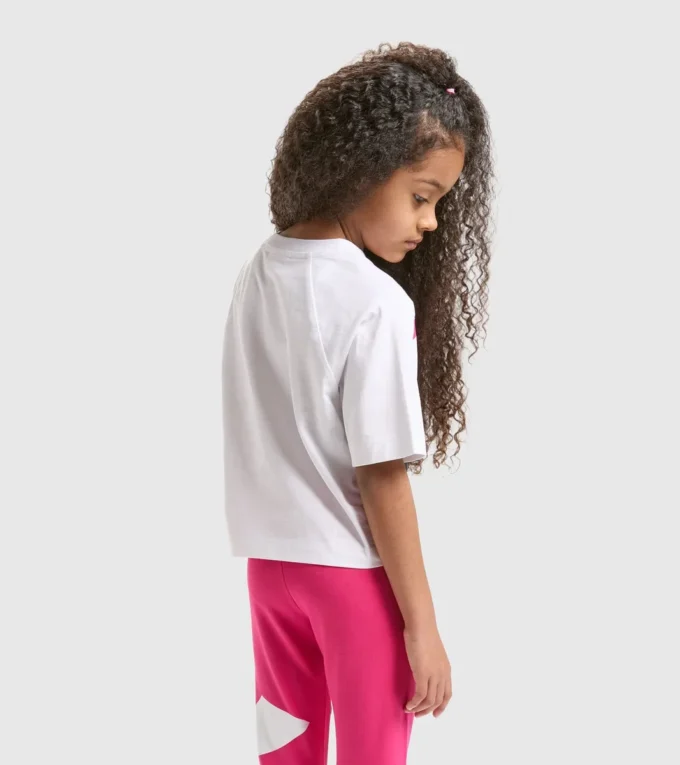 Jg.T-Shirt Ss Power Logo T-shirt sportiva in cotone – Bambina