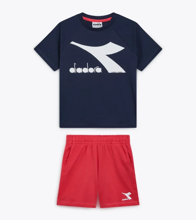 Ju. Set Ss Core Set sportivo – T-shirt e pantaloncini – Unisex – Ragazzi e ragazze