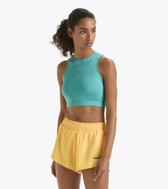 L. Crop Top Run Top da corsa aderente