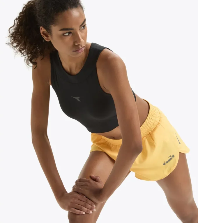 L. Crop Top Run Top da corsa aderente