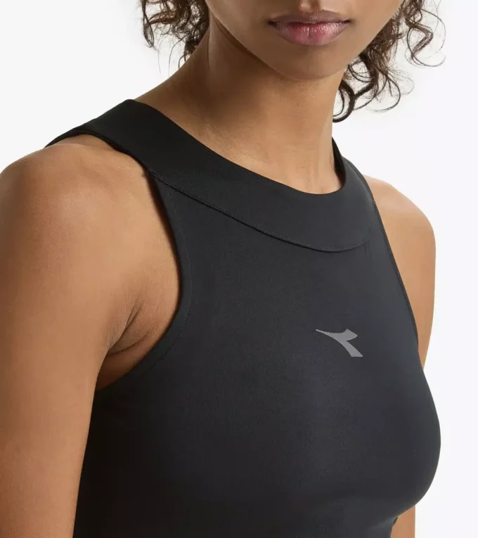 L. Crop Top Run Top da corsa aderente