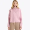 L. Felpa 1/2 Zip Athl. Logo Felpa con mezza zip