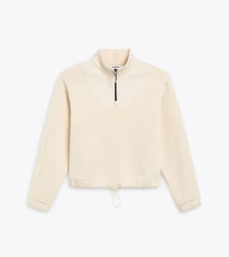 L. Felpa 1/2 Zip Athl. Logo Felpa con mezza zip