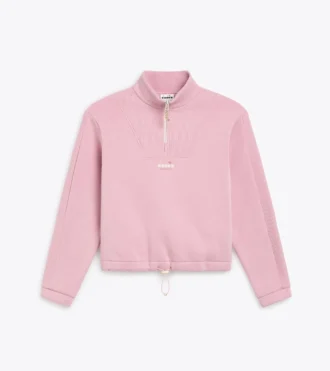 L. Felpa 1/2 Zip Athl. Logo Felpa con mezza zip