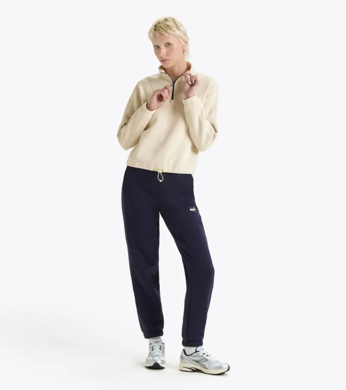 L. Felpa 1/2 Zip Athl. Logo Felpa con mezza zip