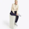 L. Felpa 1/2 Zip Athl. Logo Felpa con mezza zip