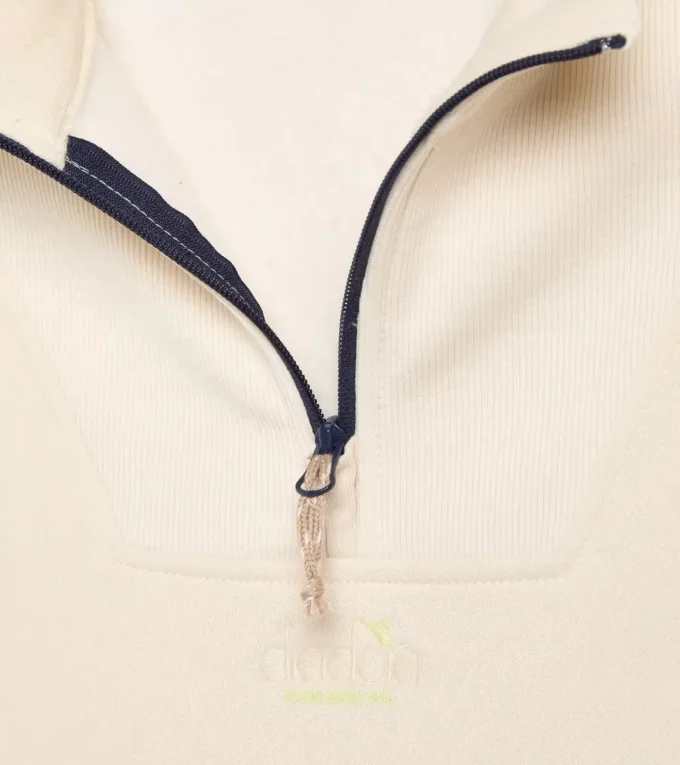 L. Felpa 1/2 Zip Athl. Logo Felpa con mezza zip