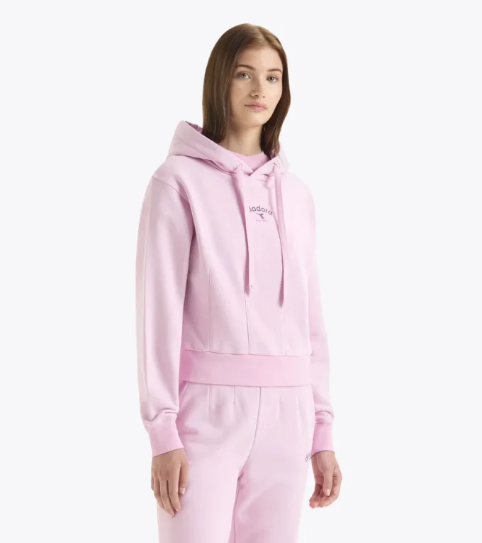 L. Hoodie Athl. Logo Felpa con cappuccio in cotone