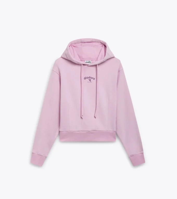 L. Hoodie Athl. Logo Felpa con cappuccio in cotone