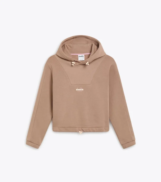 L. Hoodie Athl. Logo Felpa con cappuccio in pile con vestibilità regolabile