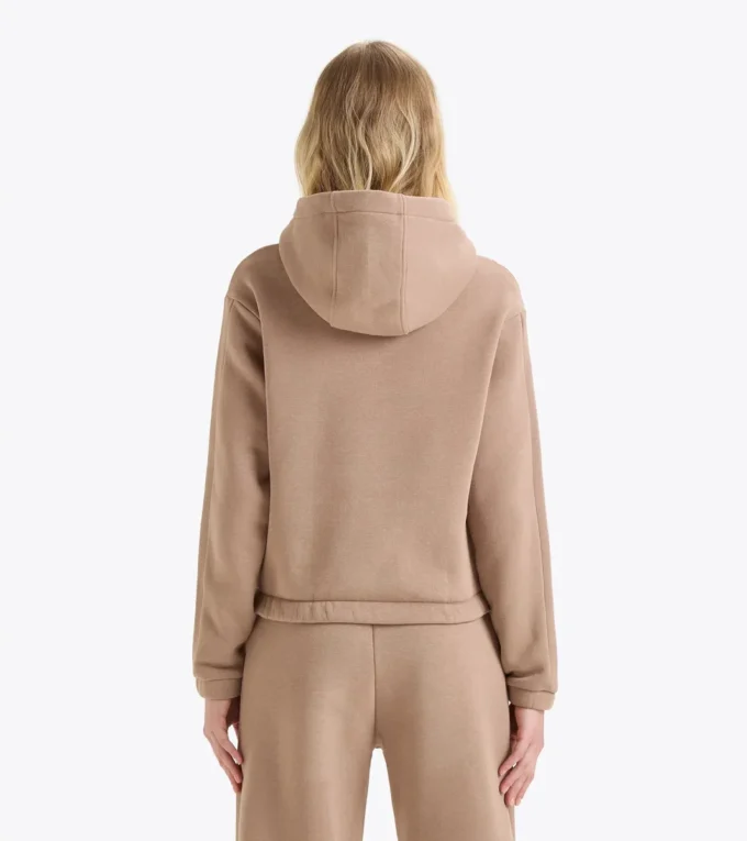 L. Hoodie Athl. Logo Felpa con cappuccio in pile con vestibilità regolabile
