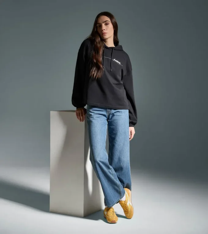 L. Hoodie Ess. Sports Felpa con cappuccio in cotone