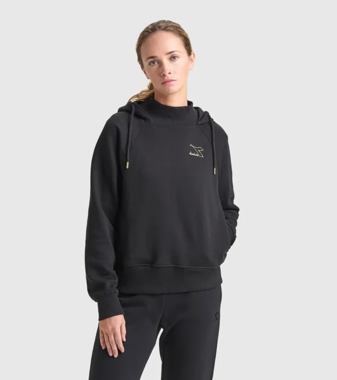 L. Hoodie Flounce Felpa con cappuccio