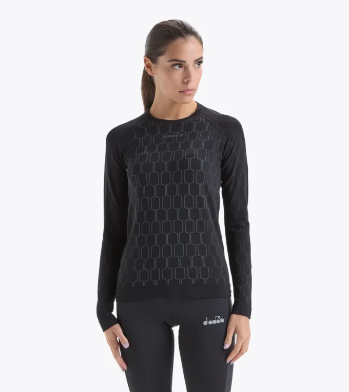 L. Ls Skin Friendly T-Shirt Maglia da corsa a maniche lunghe