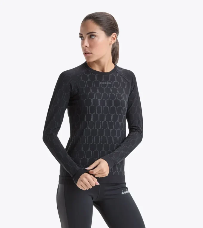 L. Ls Skin Friendly T-Shirt Maglia da corsa a maniche lunghe