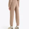 L. Pantaloni Athl. Pantaloni della tuta in pile con logo – Vestibilità regolabile