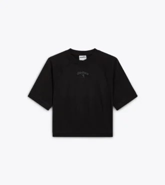 L. T-Shirt Ss Athl. Logo T-shirt con vestibilità squadrata