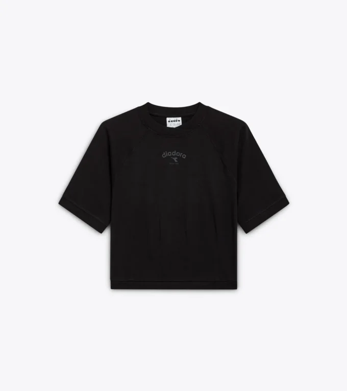 L. T-Shirt Ss Athl. Logo T-shirt con vestibilità squadrata