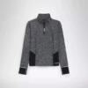 L. Warm Up Winter Sweat Be One Top da corsa con zip a 1/2