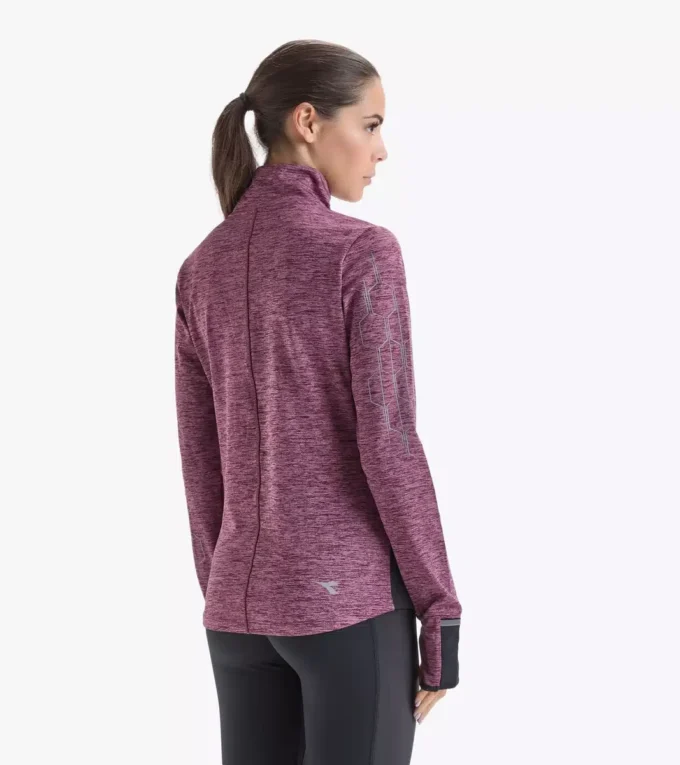 L. Warm Up Winter Sweat Be One Top da corsa con zip a 1/2